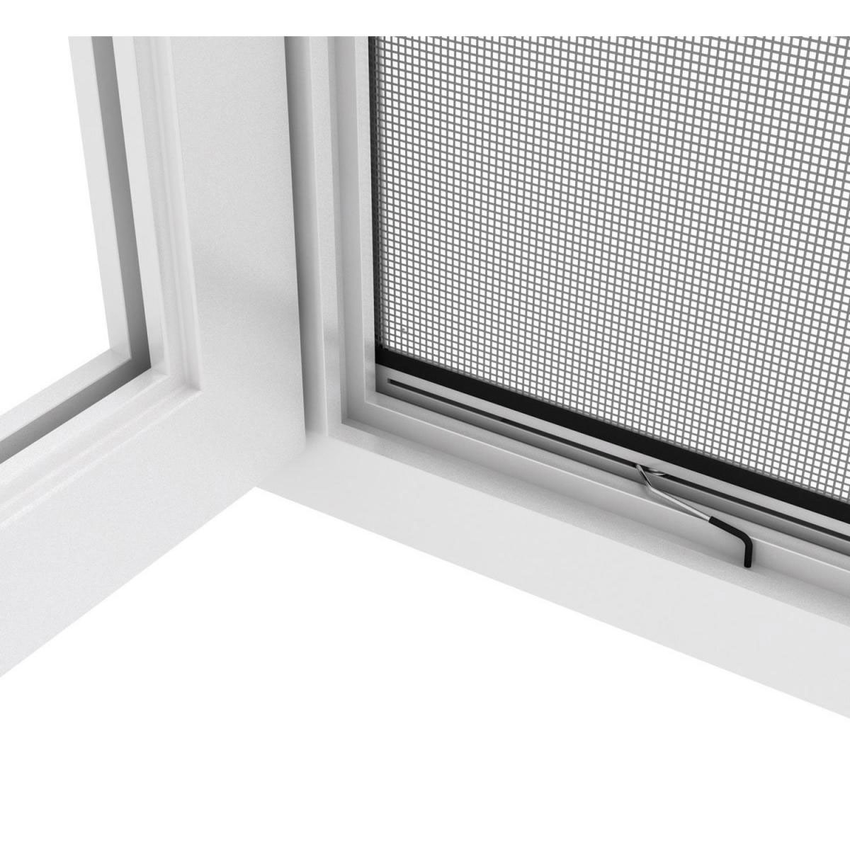 Alu-Fliegengitter Fenster „proLine“, 100x120 cm, grau