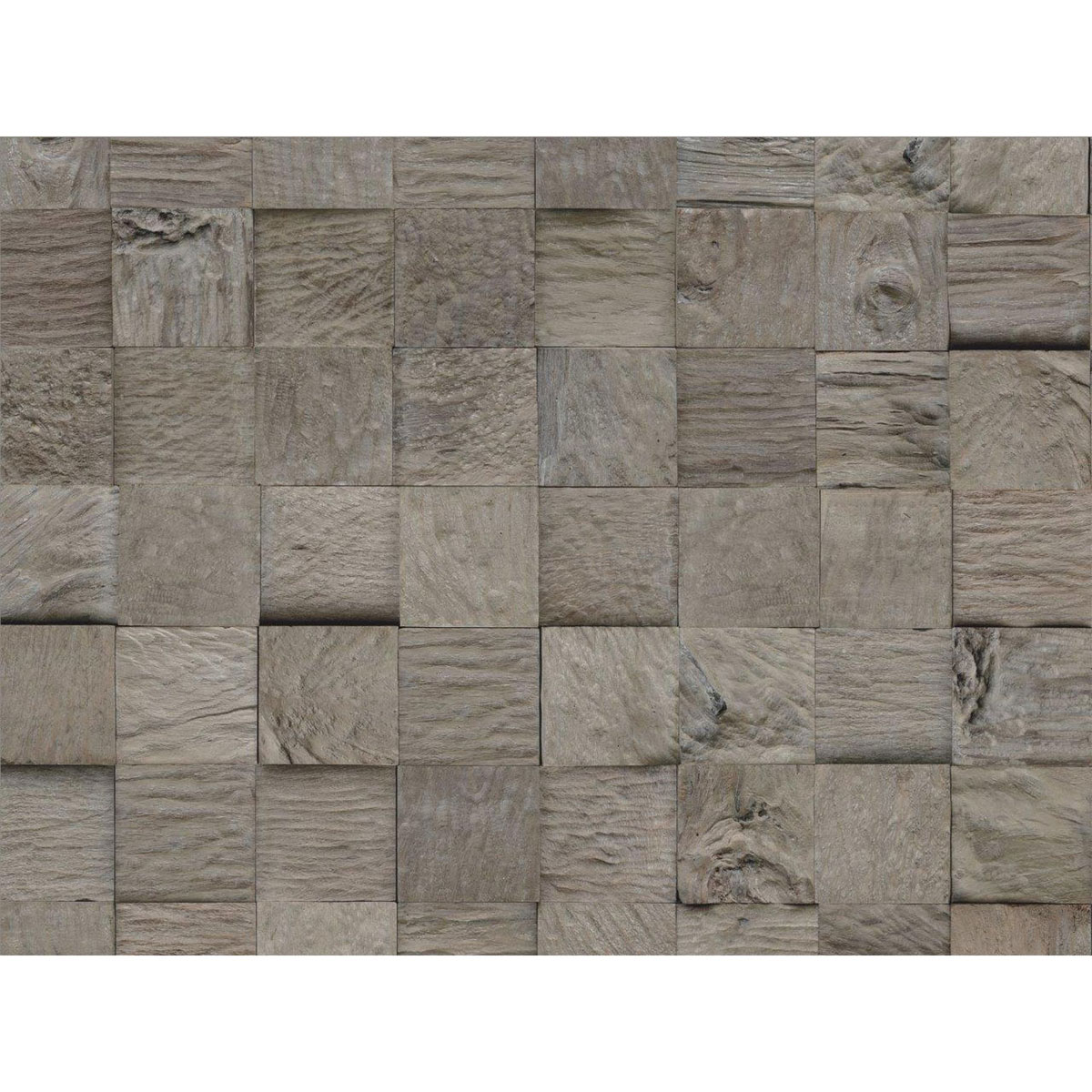 Indo Wandverkleidung Teak ClassicCube Java 10er-Set