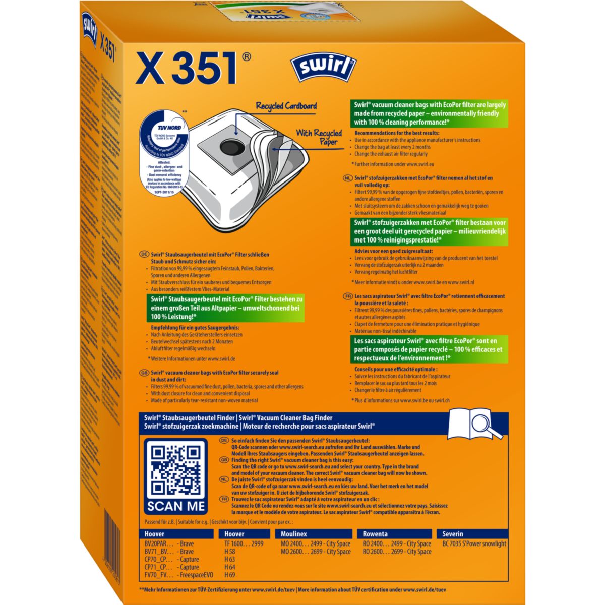 Staubsauger-Beutel X 351/350 EcoPor Bild 2