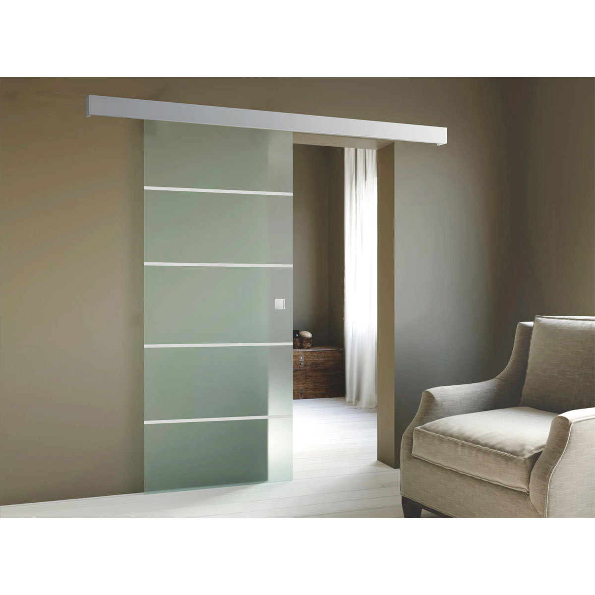 Glasschiebetür-Set Stripes Bild 3