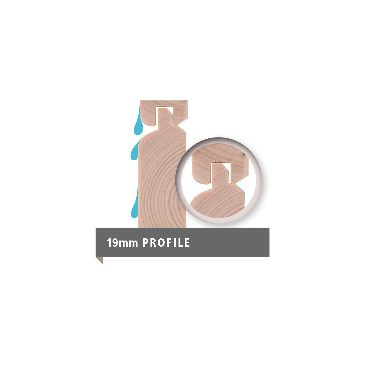 Karibu Gartenhaus Qubic 2 naturbelassen Bild 6