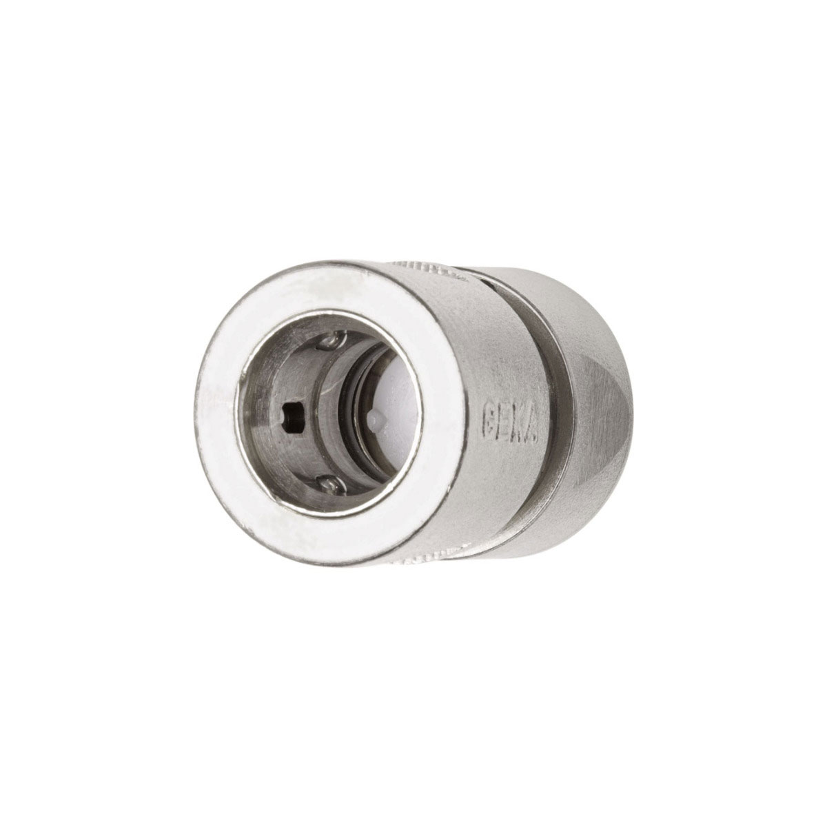 GEKA  Schlauchstück Außengewinde 1/2  vernickelt