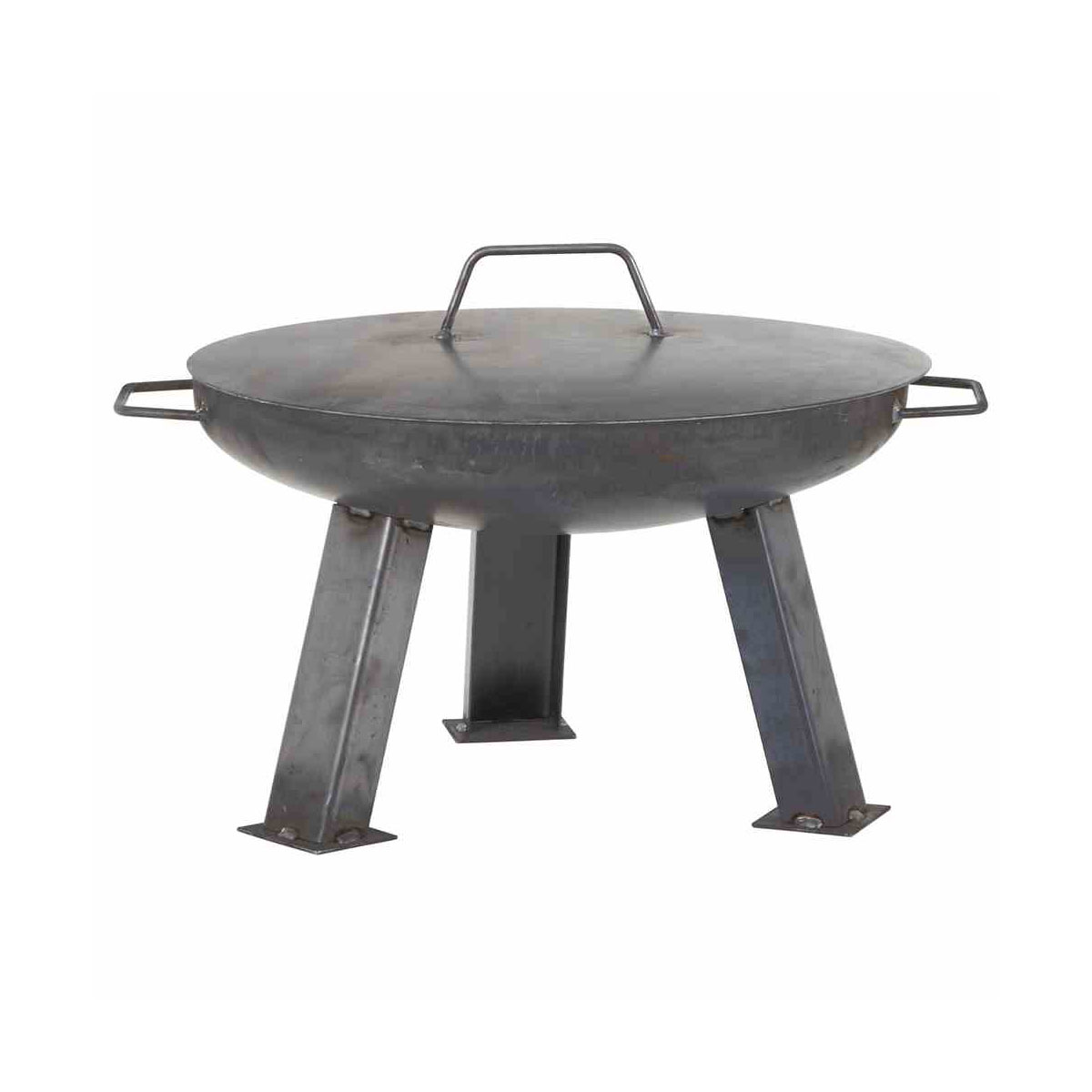 Siena Garden Deckel zu Feuerschale XXL 55 cm Durchmesser 57 x 0,2 cm unbehandelter Stahl Bild 4