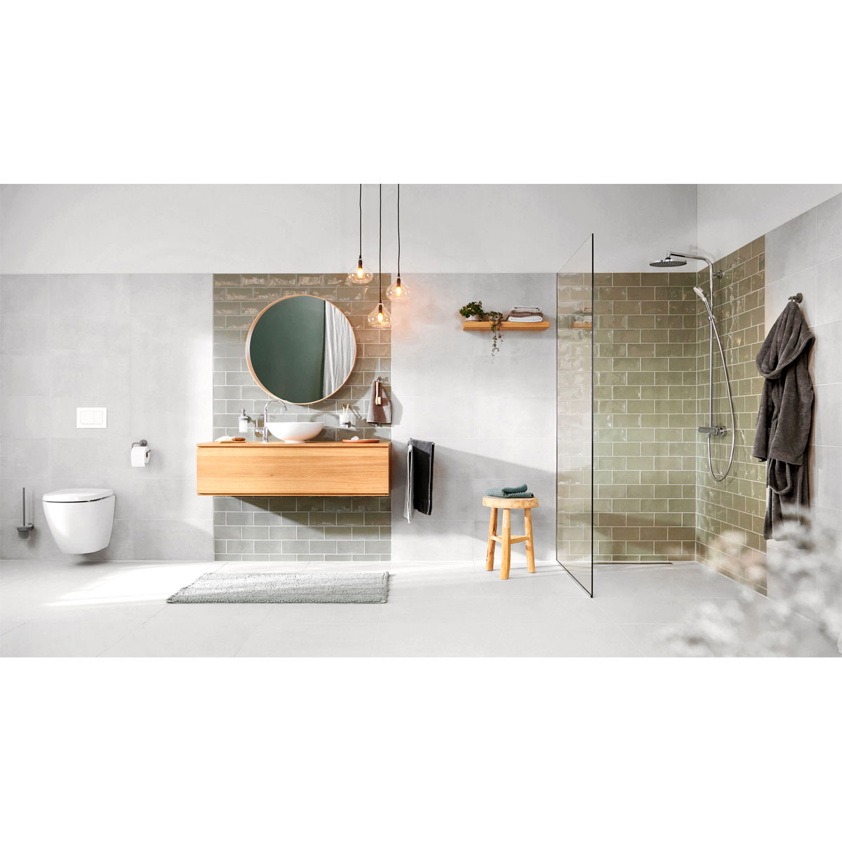 Tesa MOON Grey Handtuchhalter zweiarmig  Bild 4