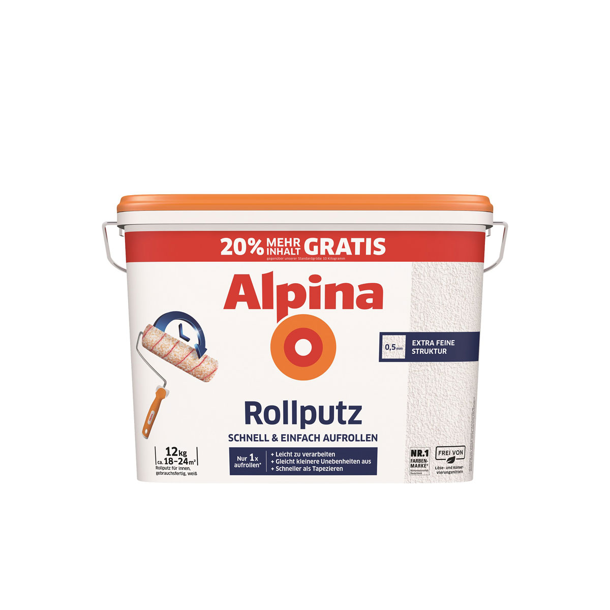 Alpina  Rollputz 10Kg zusätzlich 20% GRATIS