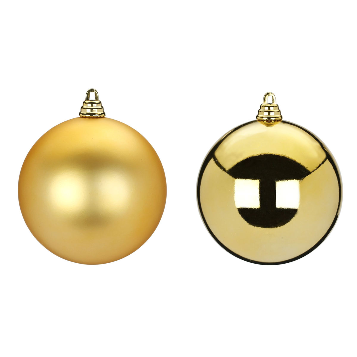 Kugeln 45 mm 28Stück/Dose hellgold glanz und matt gold opal Bild 2