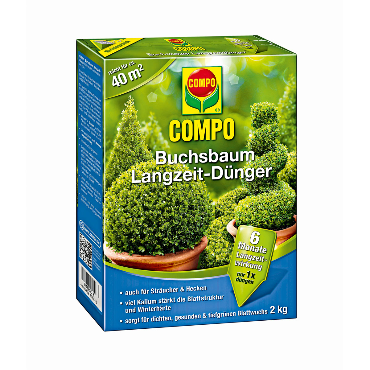Compo Langzeit-Dünger Buchsbaum- und Ilex 2 kg