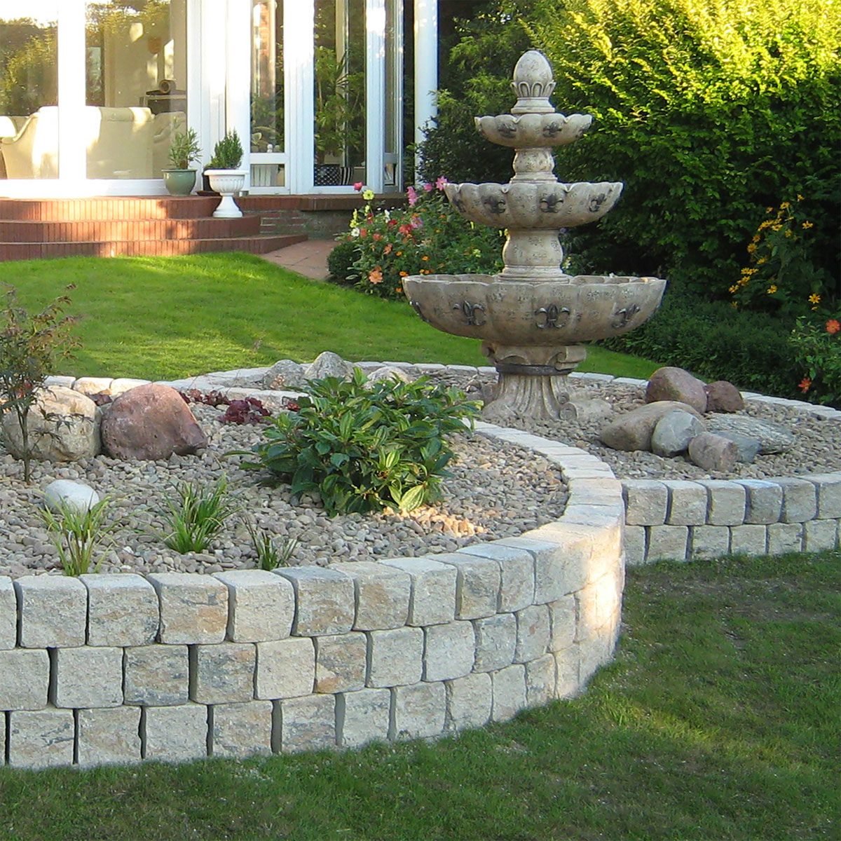 Diephaus  Mauerstein Cup-Mini Muschelkalk 15 x 16,5 x 15 cm Bild 2