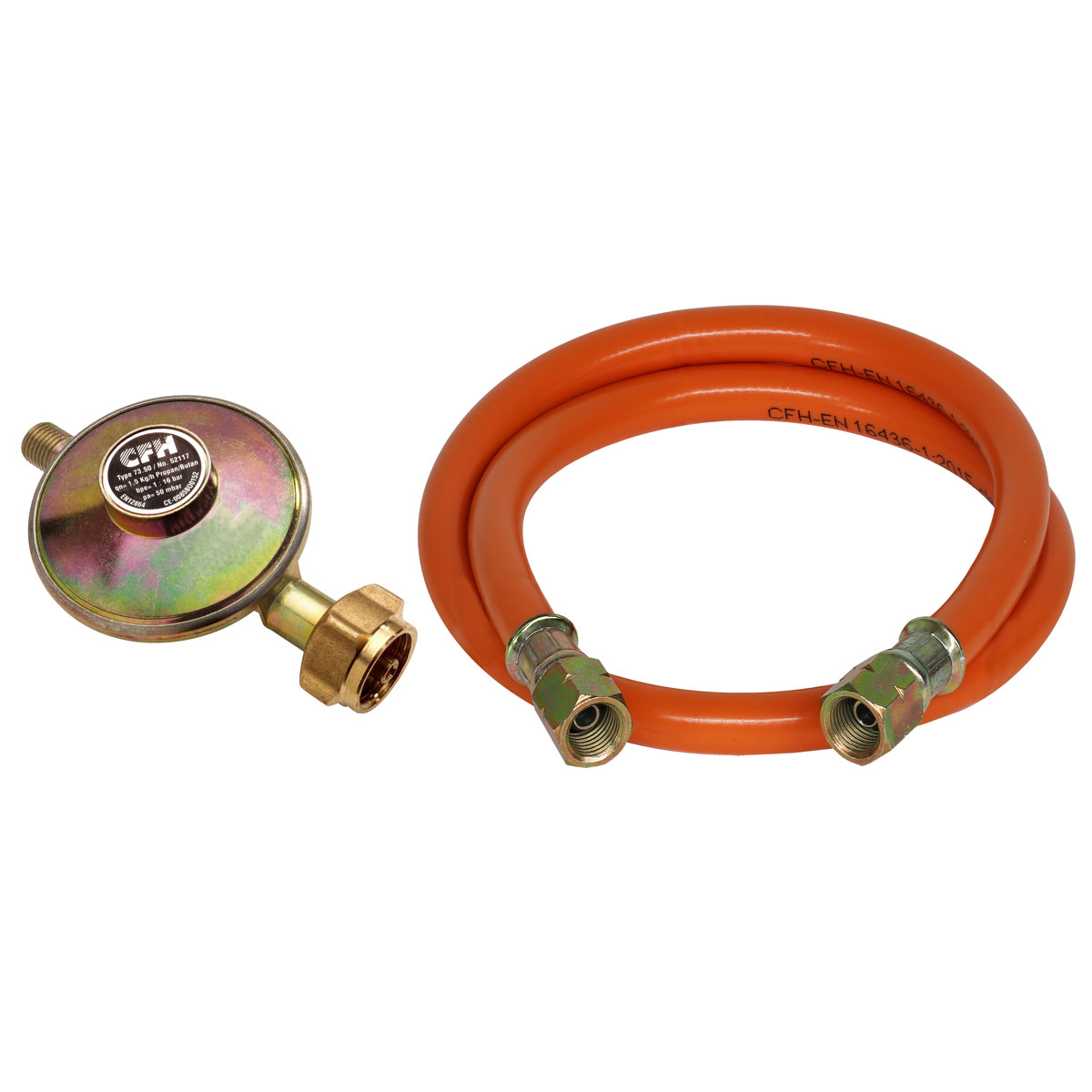 CFH Druckregler-Set 50 mbar 2-teilig