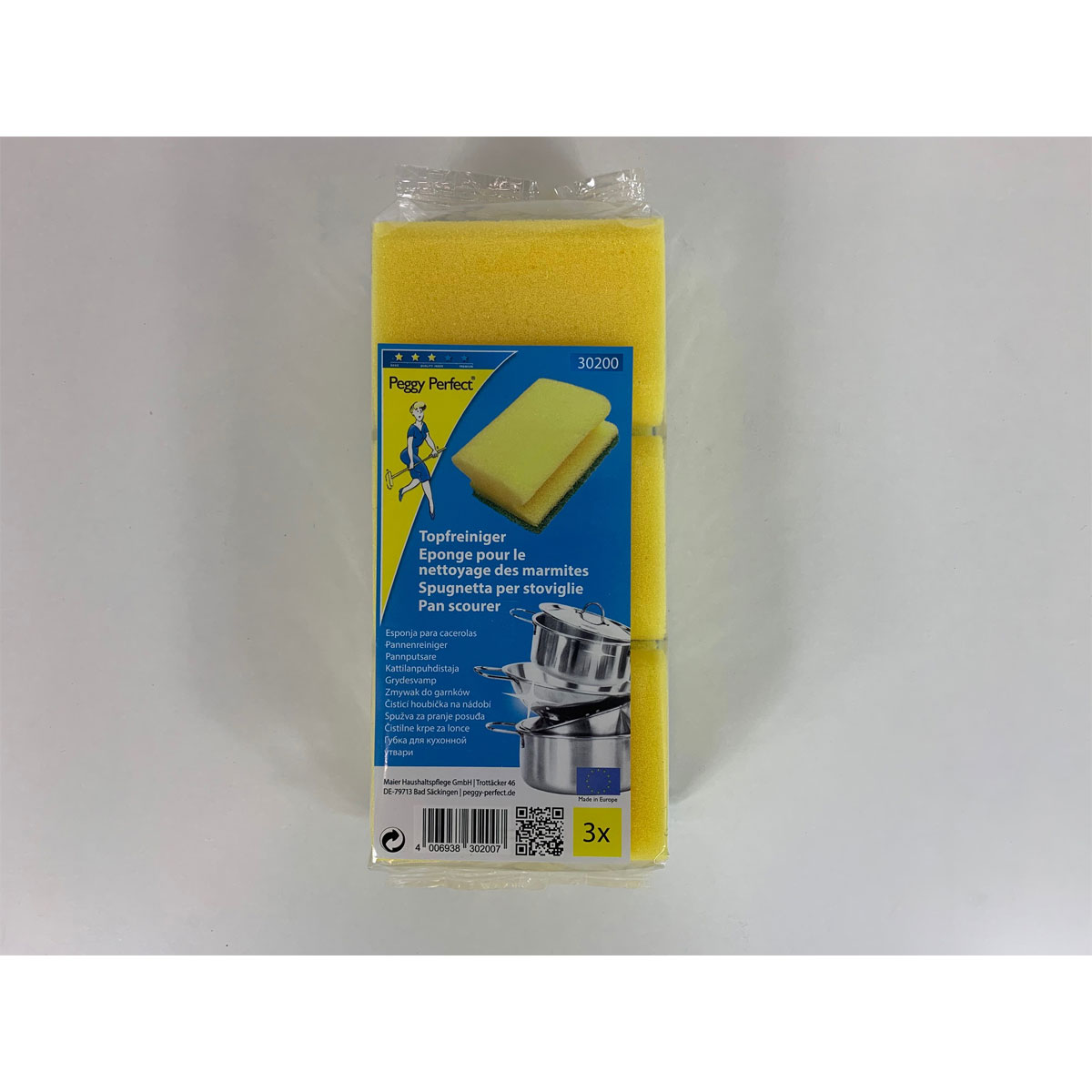 Peggy-Perfect Topfreiniger mit Griff 3er Packung