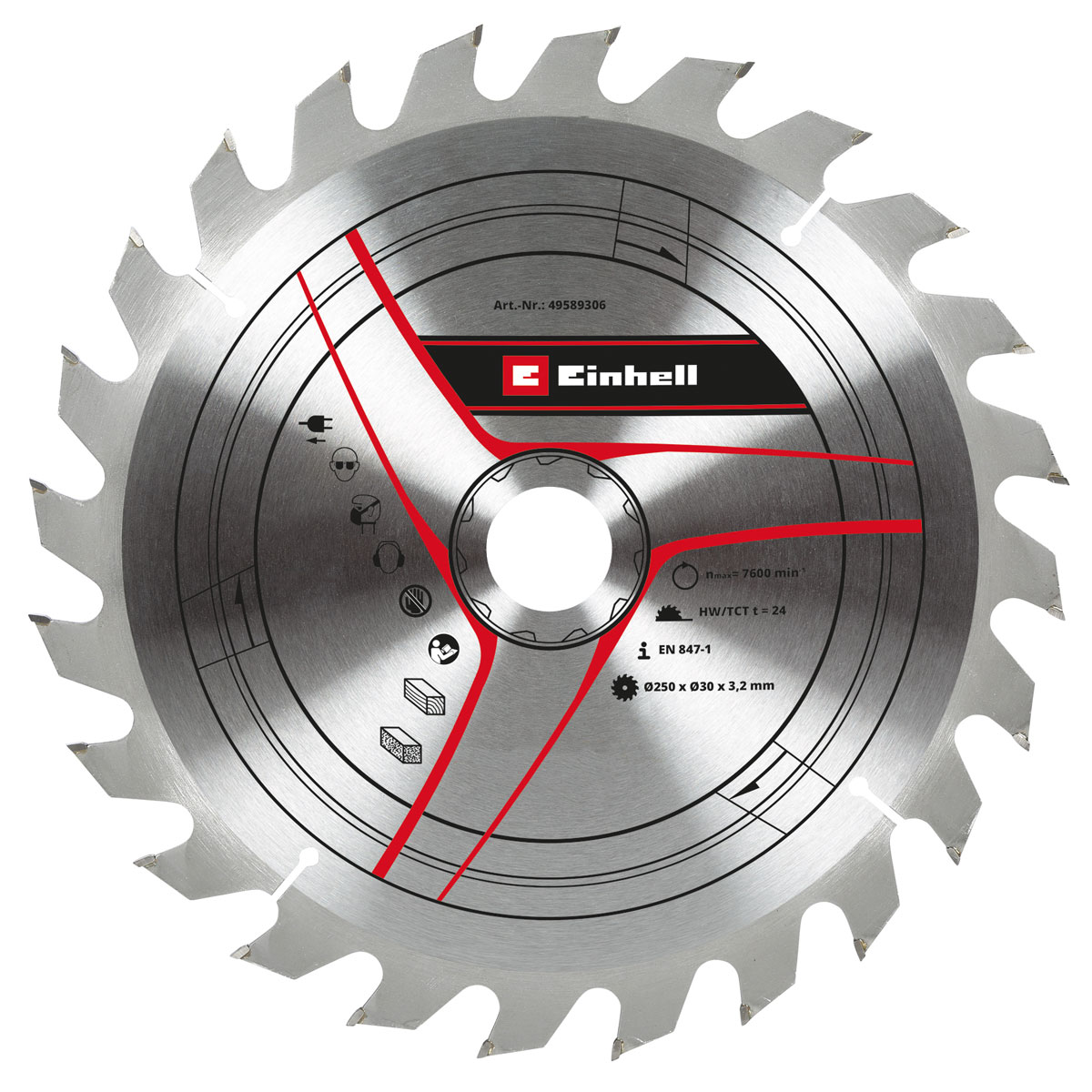 Einhell  Kreissägeblatt-Set Sbl Set D 250 x 30 x 3,2 Z24/42/60 Bild 2