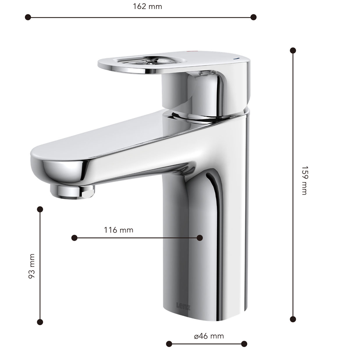 Lenz  Waschtischarmatur NANI chrom Bild 3