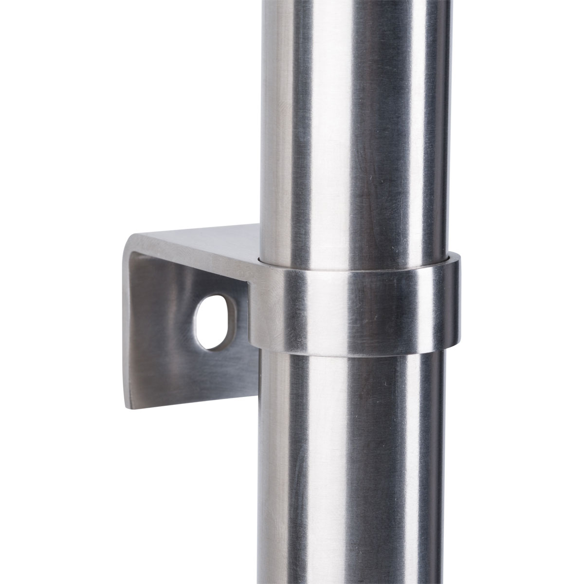 Alpertec Stoßgriffhalter Universal ES satiniert gerader Mittelteil