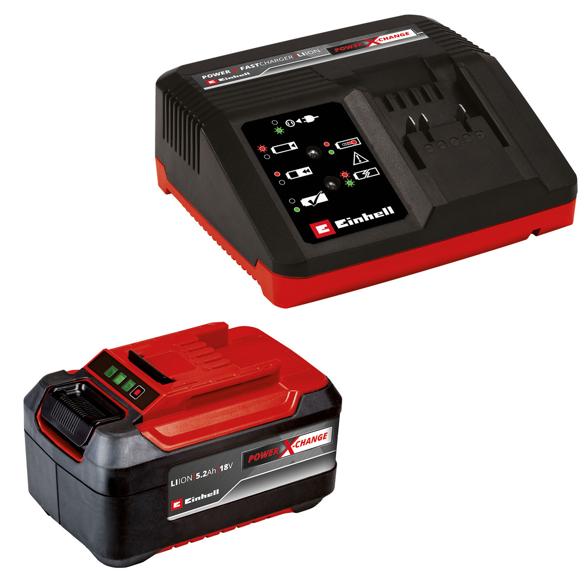 Einhell Starter-Kit 5,2Ah und 4A Fastcharger Bild 1