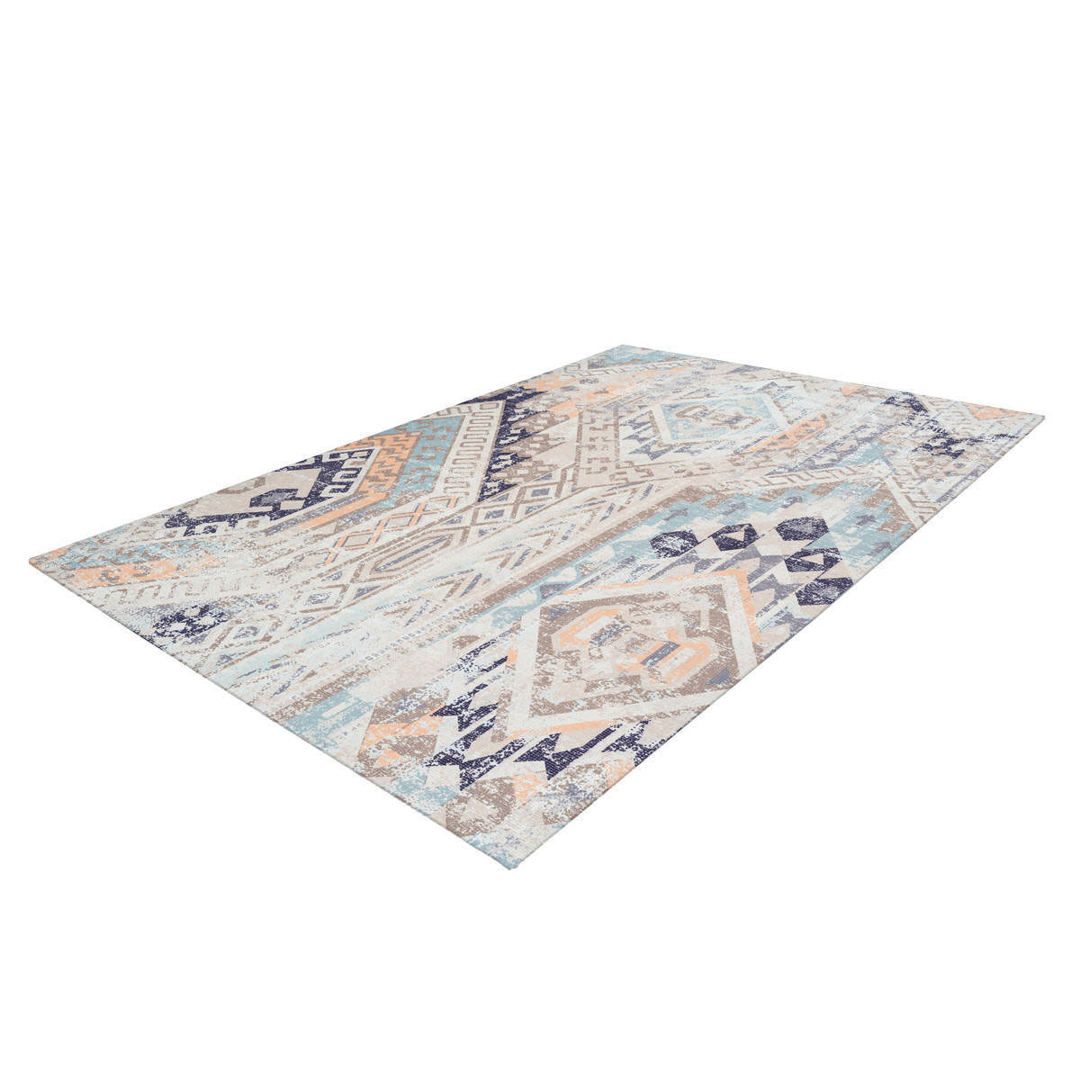 Flachflorteppich Indiana 200 multi/blau Bild 4