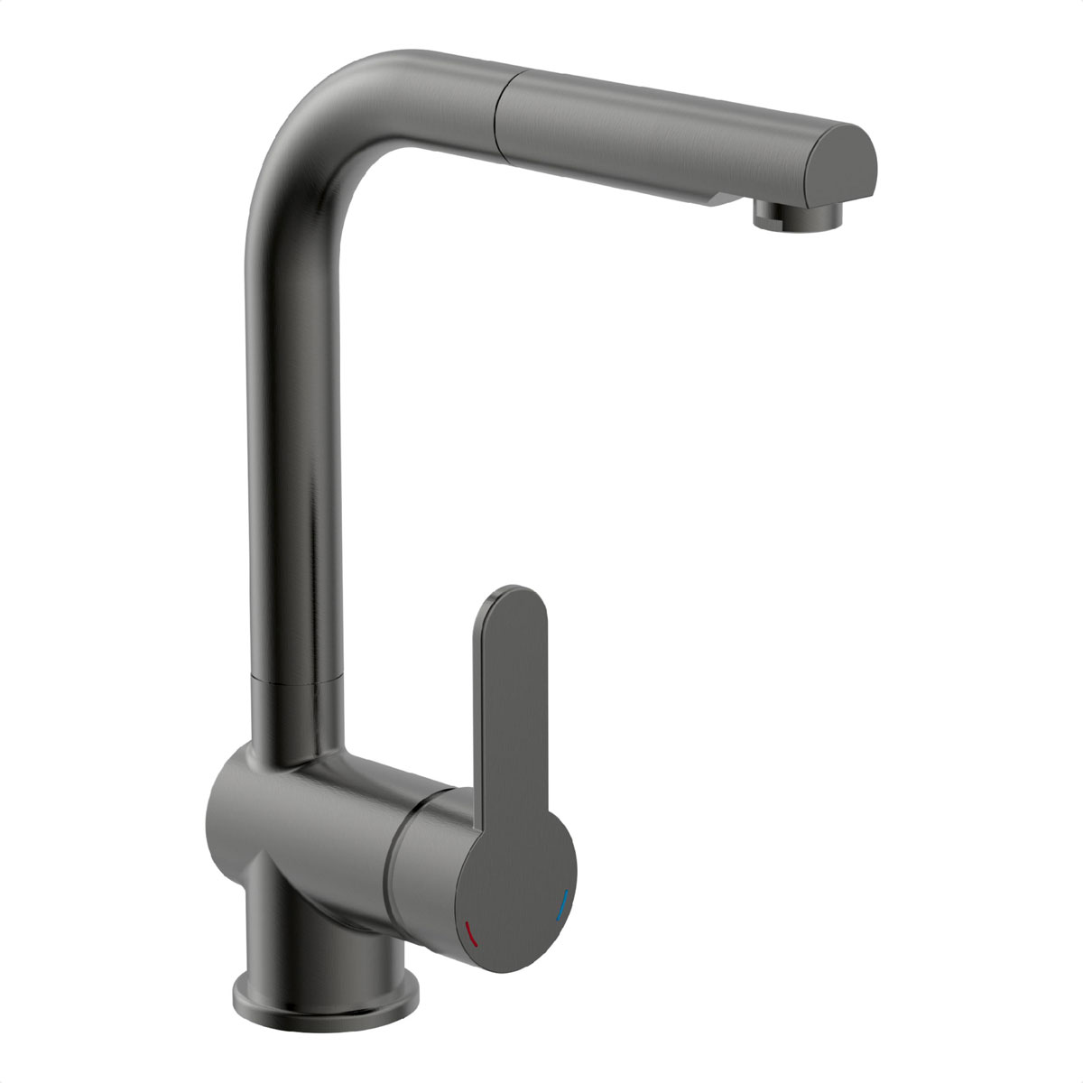 Schütte Spültischarmatur London graphite mit herausziehbarem Auslauf