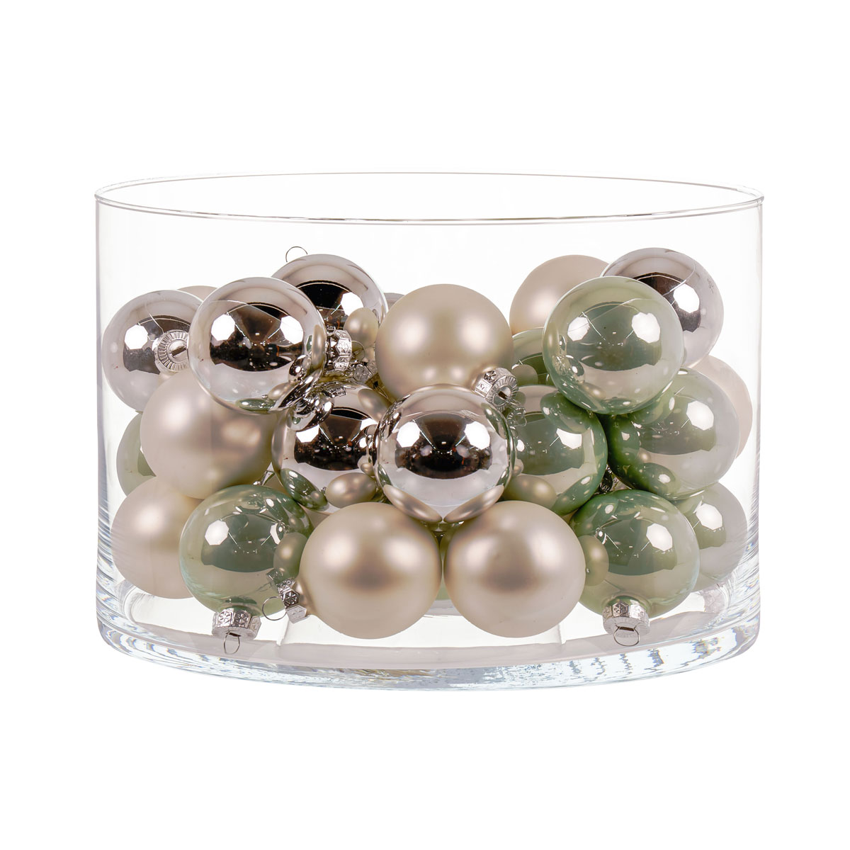 Ambientis Glaskugeln 6 cm salbei Mix