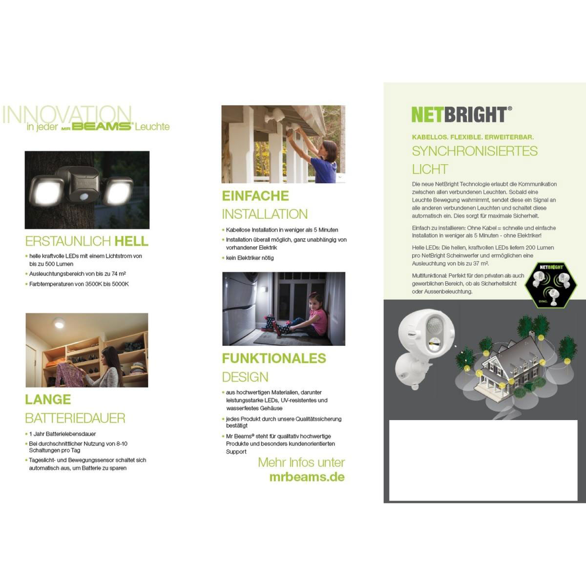 Mr. Beams Deckenleuchte MB980 kabellos weiß Bild 4