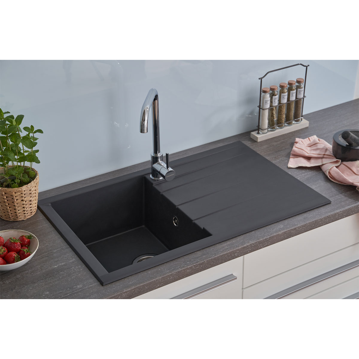 Respekta Einbauspüle Houston Mineralite Bild 2