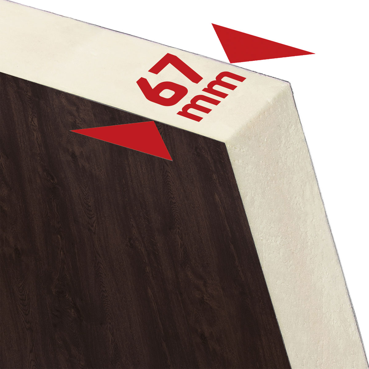 SplenDoor  Premium-Haustür Passivedoor Uppsala RC2 energiesparend einbruchsicher nussbaum 100 x 210 cm links Bild 5