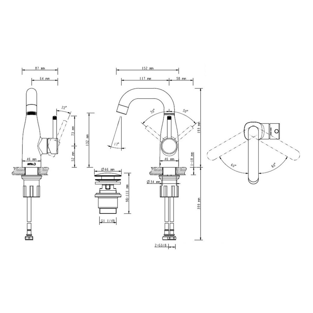 Lenz  Waschtischarmatur POLA schwarz Bild 6