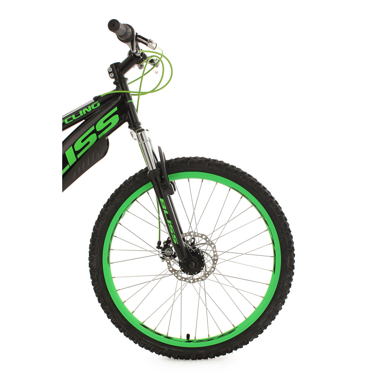 Jugend-Mountainbike „Bliss“, Fully, schwarz-grün