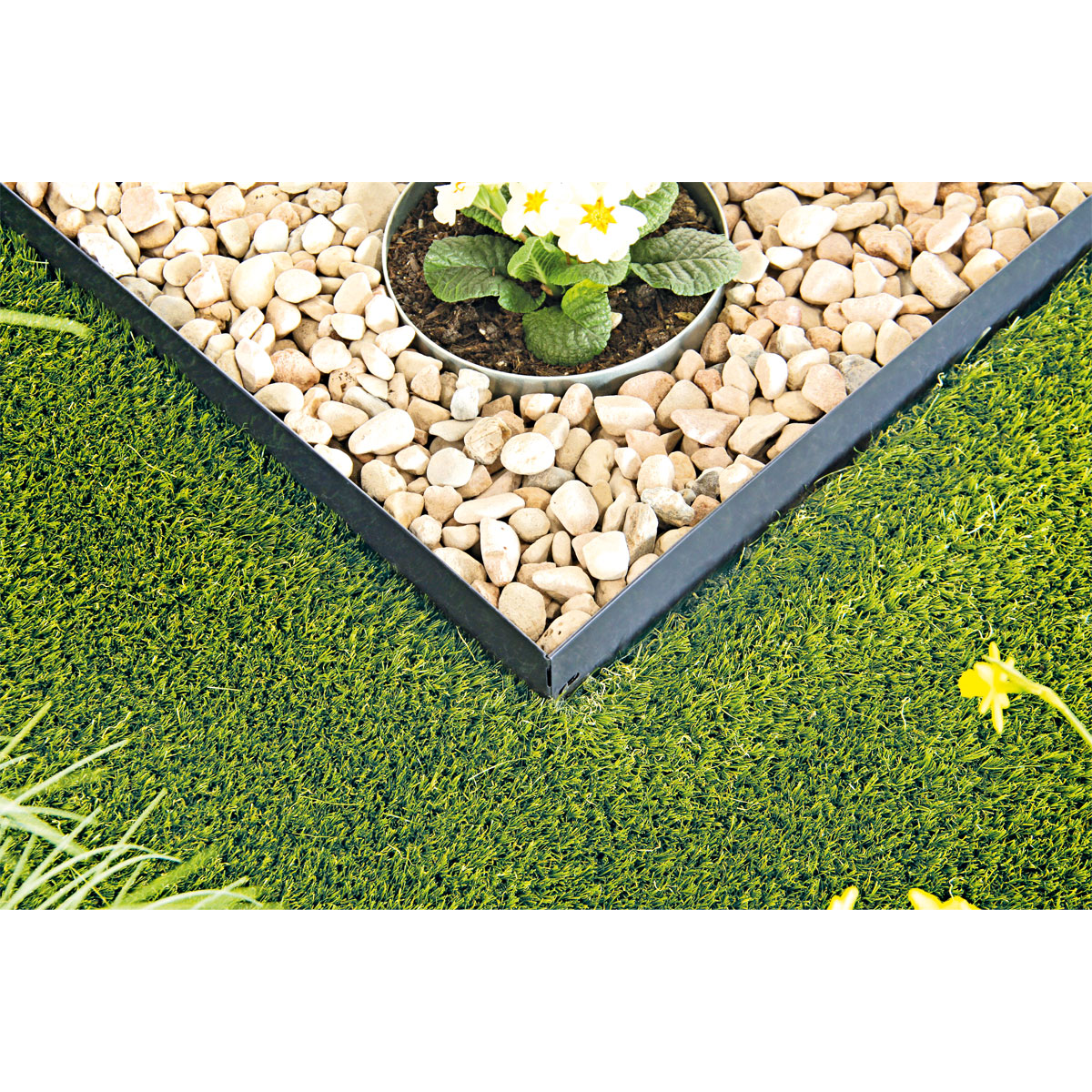 Metallrasenkante anthrazit 118 x 12,5 cm Bild 3