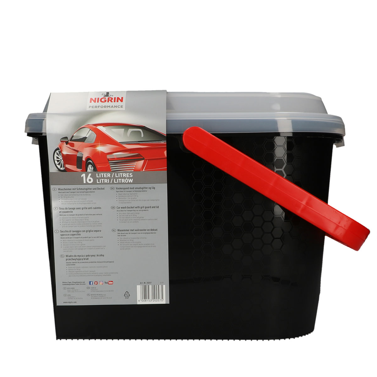 Nigrin  Wascheimer mit Deckel 16 L