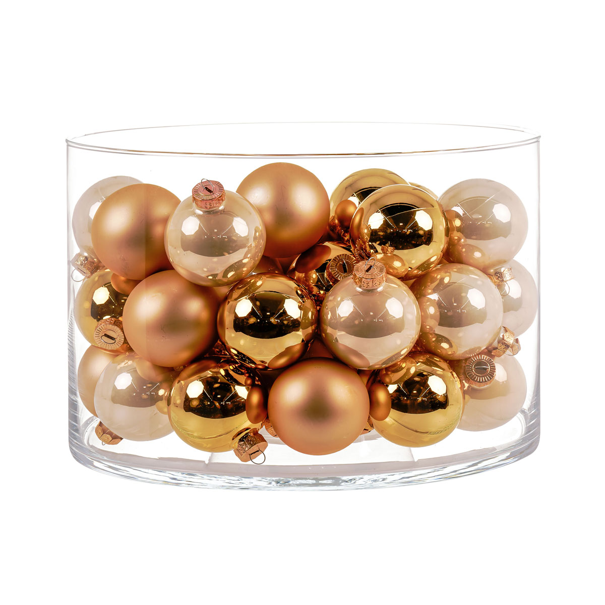 Ambientis Glaskugeln 6 cm gold Mix