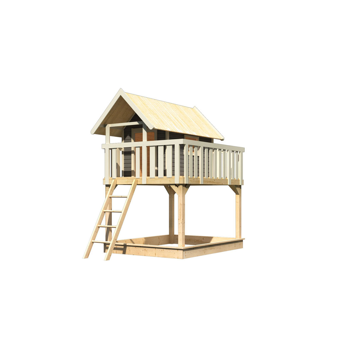 Karibu Stelzen Fidel terragrau ohne Rutsche Bild 3