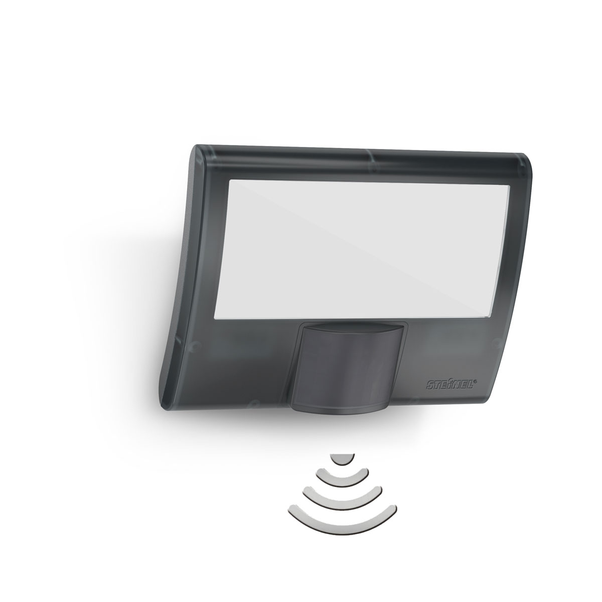 Steinel LED-AuÃŸenstrahler XLED curved mit Bewegungsmelder anthrazit