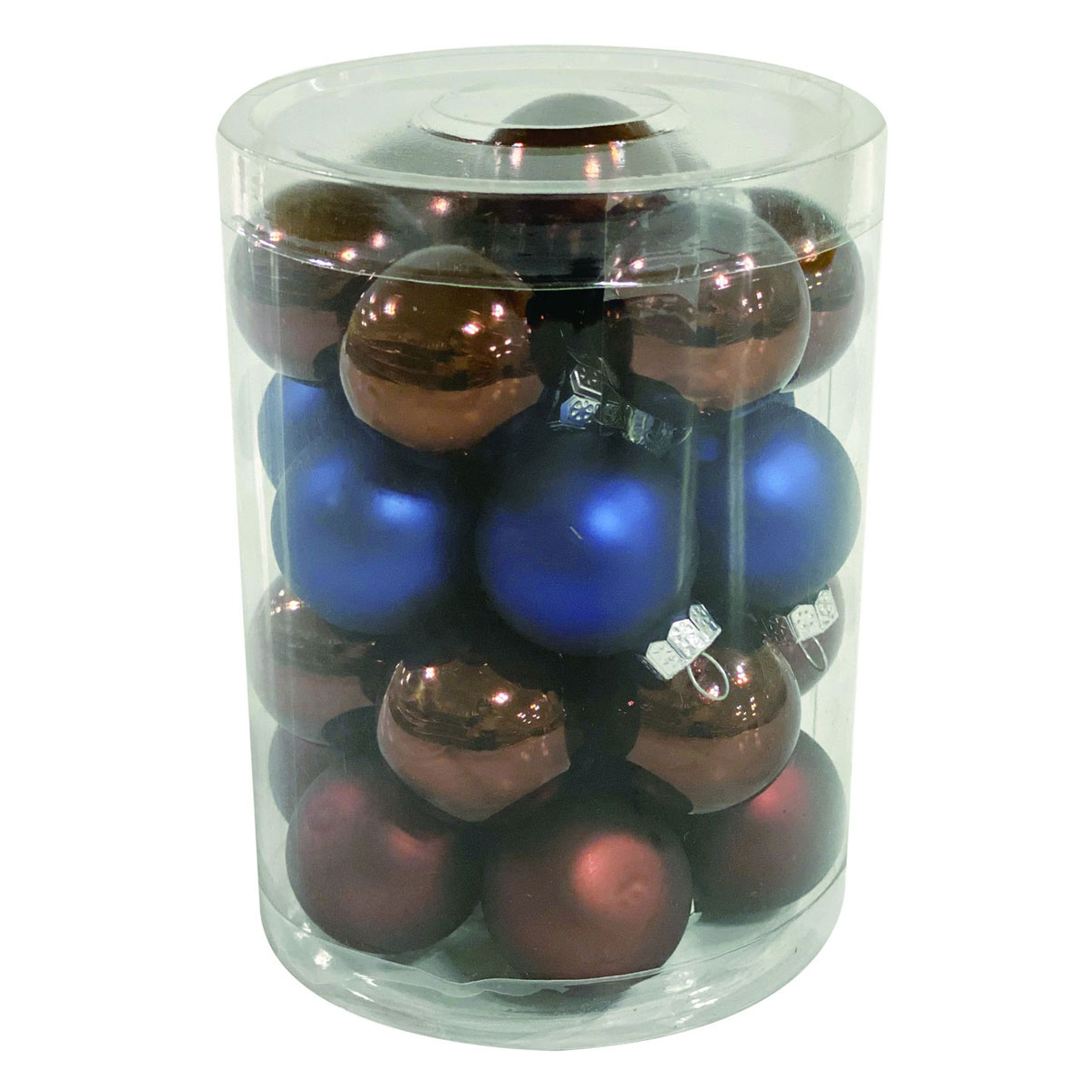Ambientis Glaskugeln 3 cm braun-blau-Mix Mix 28 Stk.