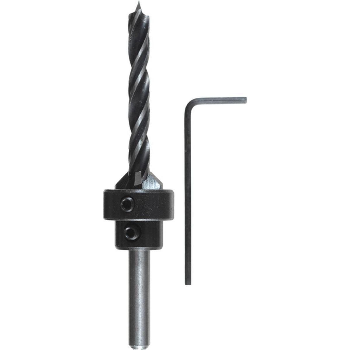 kwb  Holzspiralbohrer-Set mit Aufstecksenker und Tiefenstop 3 teilig Durchmesser 5 mm Bild 1