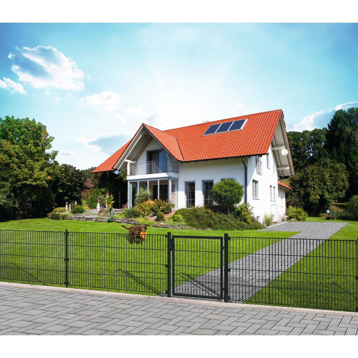 Durabil Einstab-Gittermatte grün 200 x 75 cm Bild 2