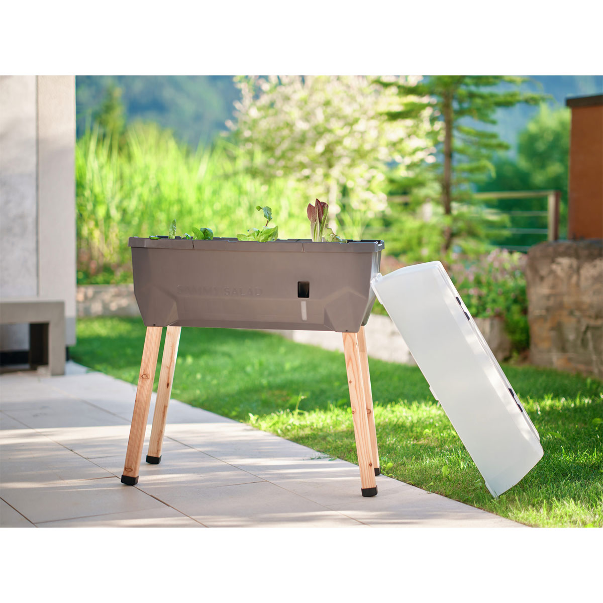 Hochbeet Sammy Salad mit Deckel anthrazit Bild 1