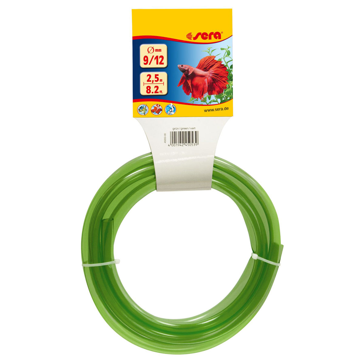 sera Schlauch 9/12 grün 2,5 m