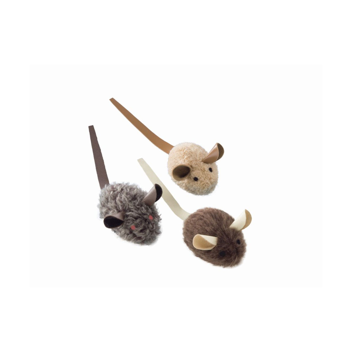 Nobby Plüschmaus Lederschwanz klein 6 cm 3 St