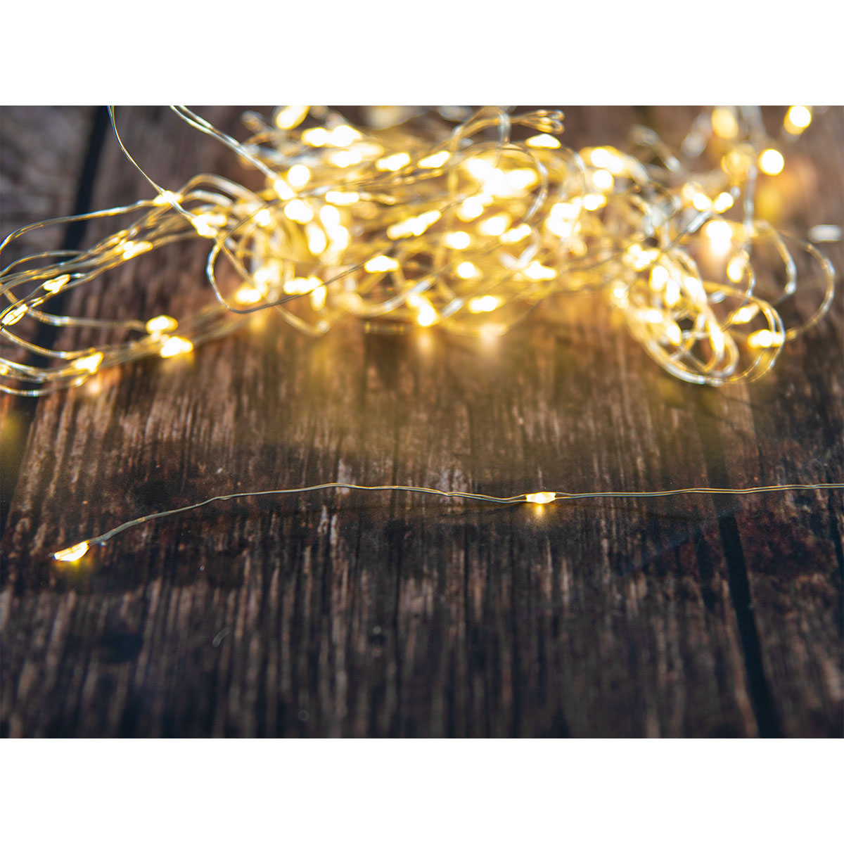 Drahtbeleuchtung 40 LEDs warmweiß