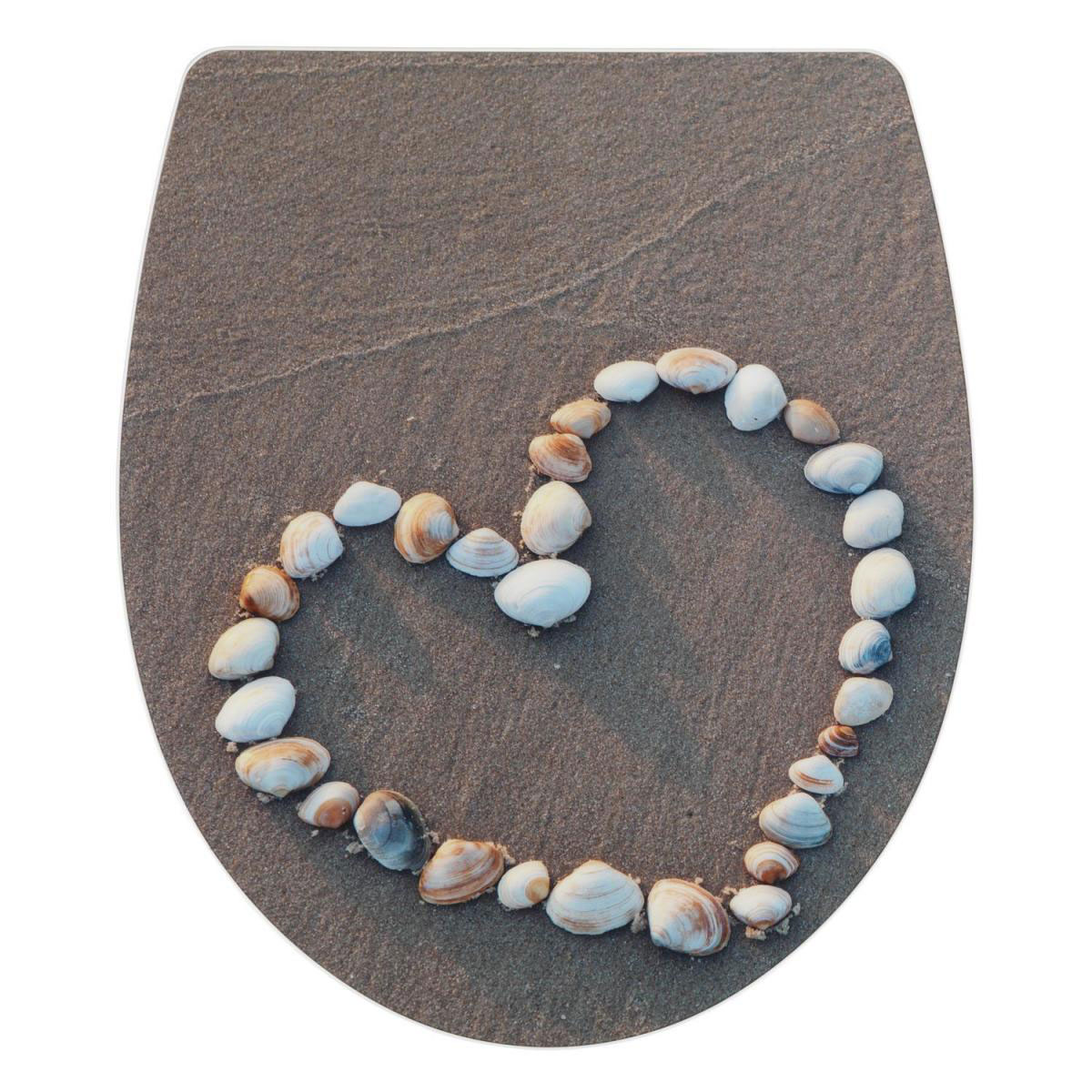 Wenko Premium WC-Sitz Heartbeach antibakteriell mit Absenkautomatik Bild 1