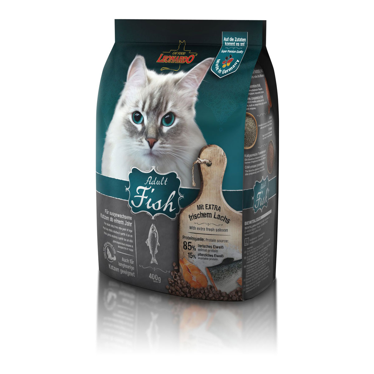 Cat Leonardo Dry Adult Fish 400g