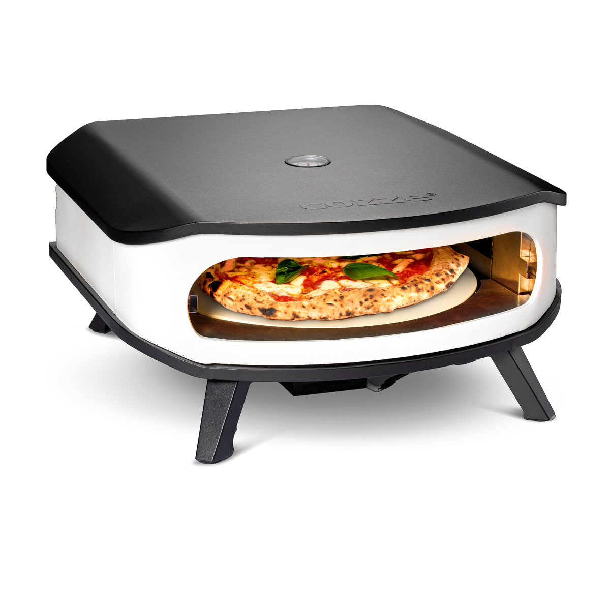 COZZE Pizzaofen mit drehbarem Pizzastein 17''