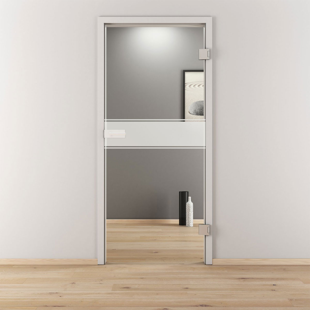 Novadoors Glasdrehtür NOVA 593 klar 70,9 x 197,2 cm Rechts Bild 1