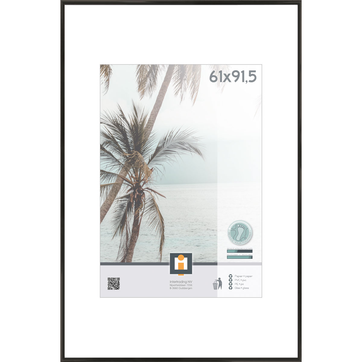 Bilderrahmen Kyoto 61x91,5 cm schwarz