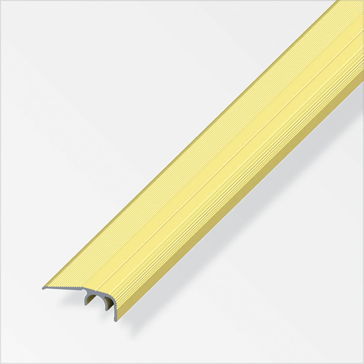 Alfer Abschluss-Profil Clipstech 32 x 12,5 mm 1m messing