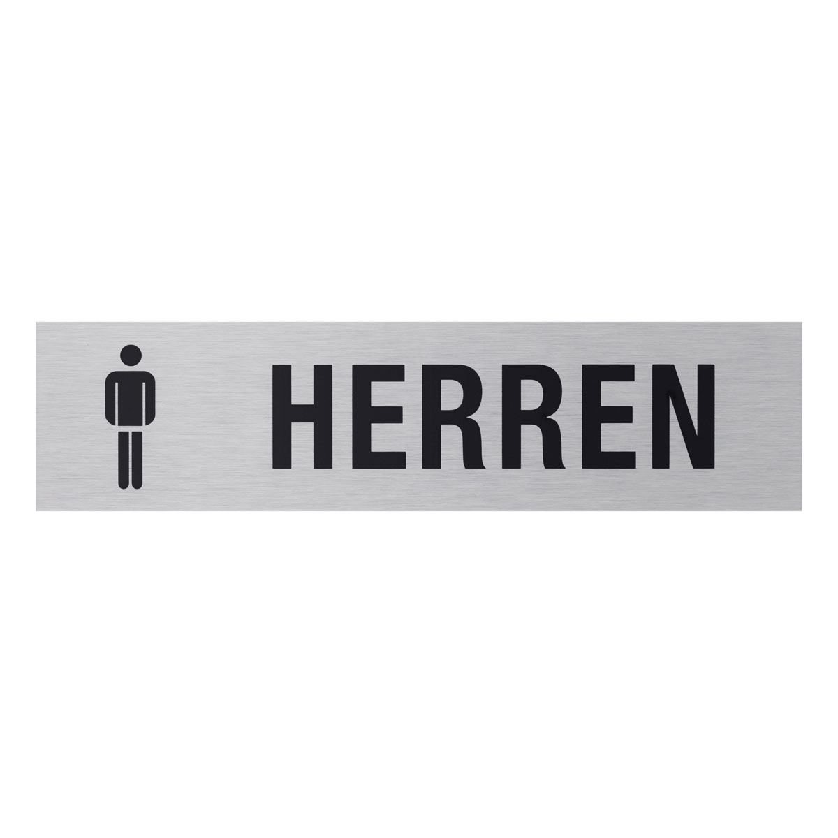 Metafranc Hinweisschild WC Herren Aluminium grau