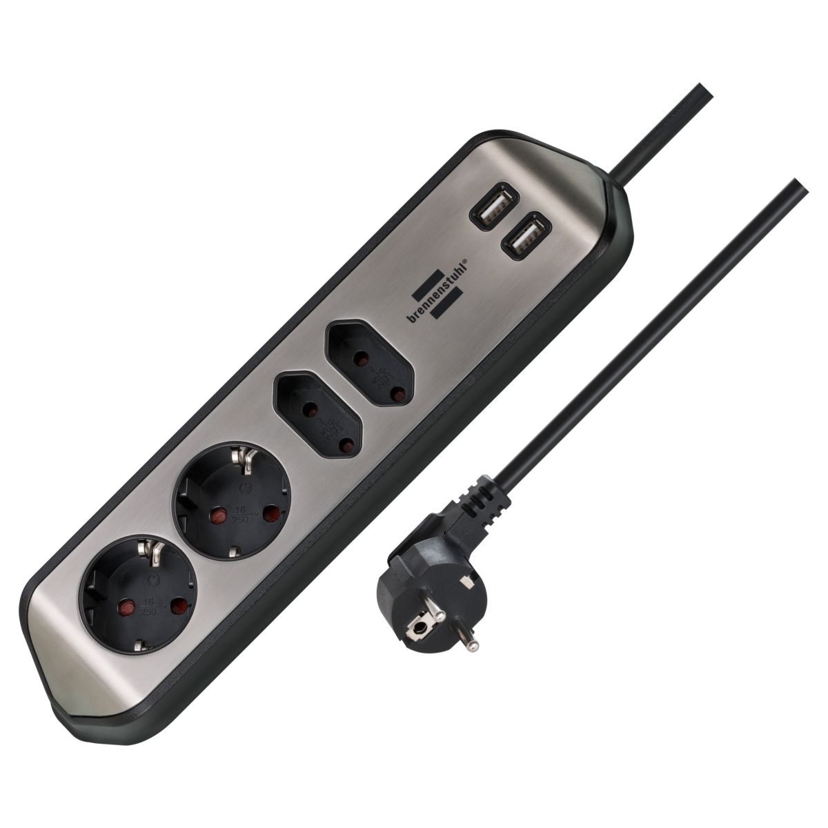 Brennenstuhl Estilo Eck-Steckdosenleiste 2m