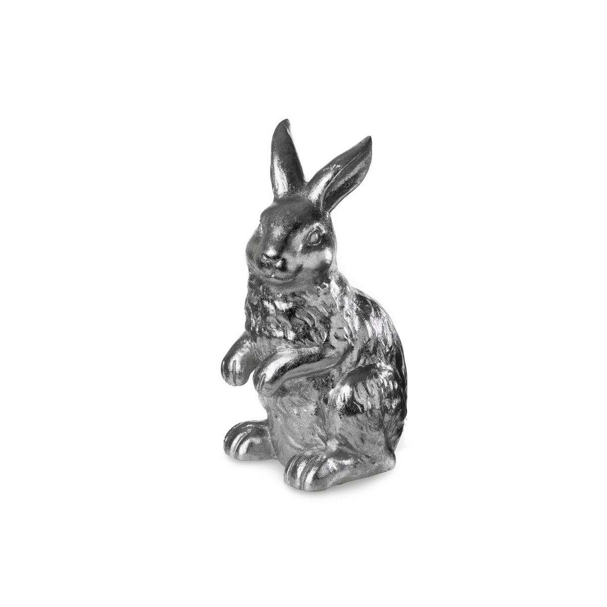 Hase 26,5 x 19,5 x 40,5 cm silber