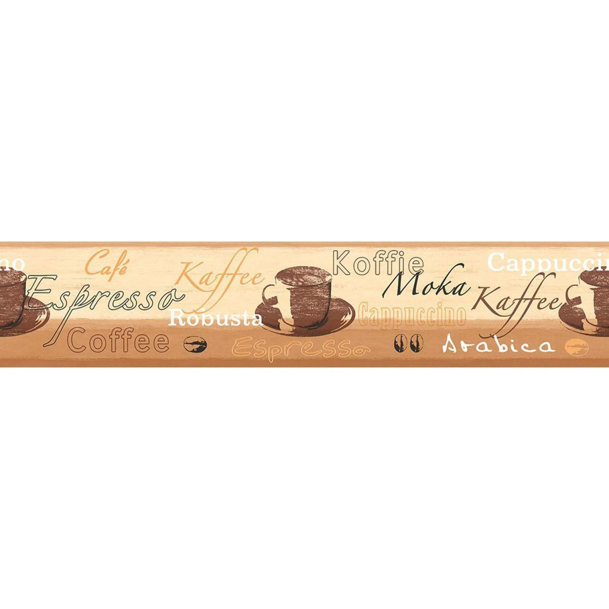 Selbstklebende Borte Coffee braun