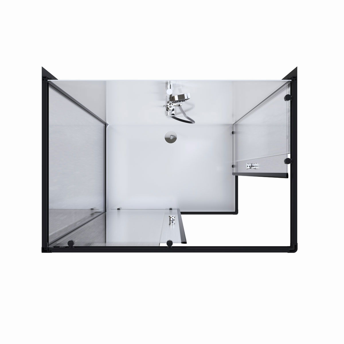 Aurlane Komplettdusche Black Magic 80 x 110 x 200 cm Bild 4