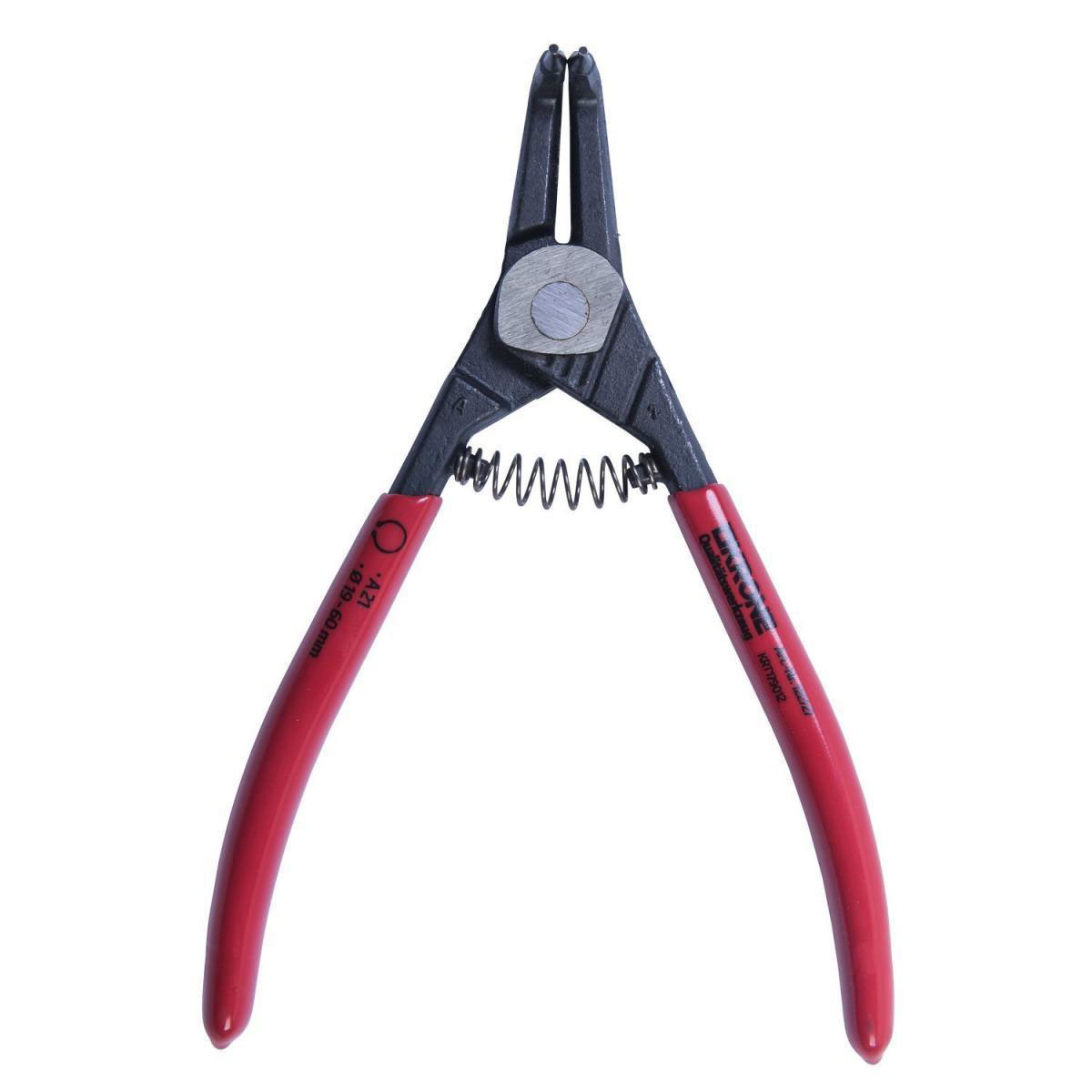 Krone Sicherungsring-Zange gebogen 18 cm